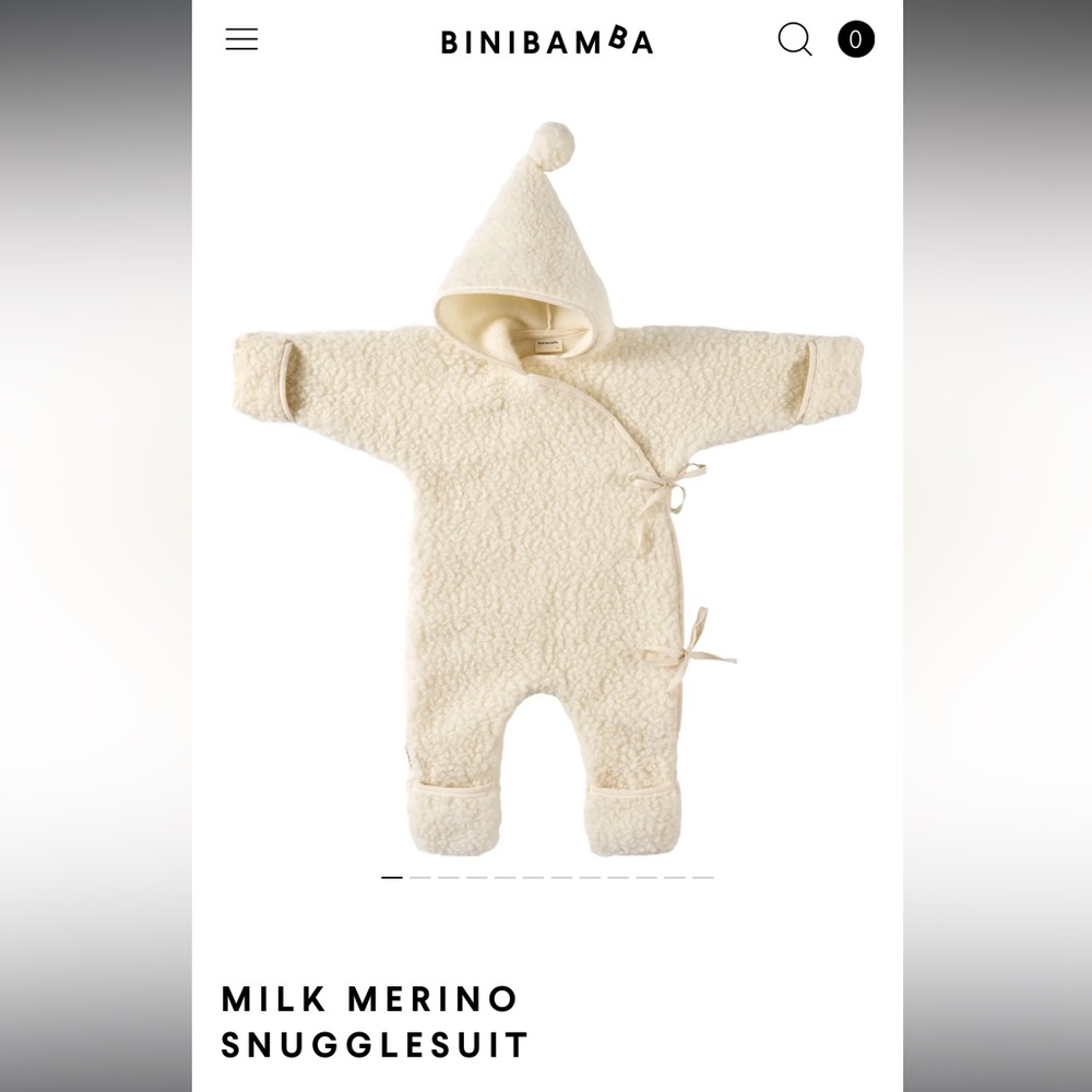 BINIBAMBA Snugglesuit 6-18months